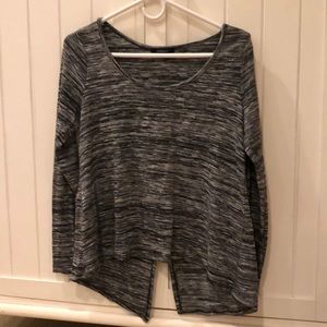 Grey knit top